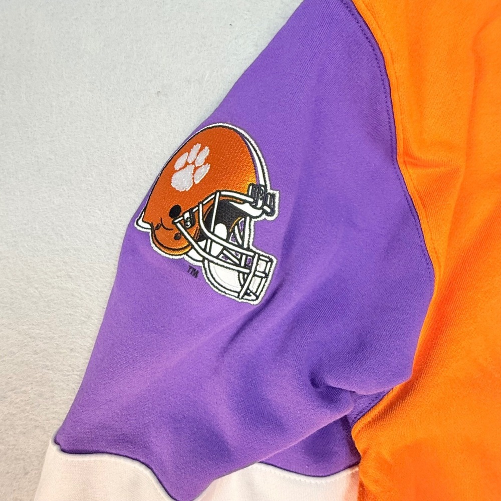 Mitchell & Ness Clemson Tigers NCAA Crewneck Sweatshirt Orange XL NWT - Picture 6 of 12
